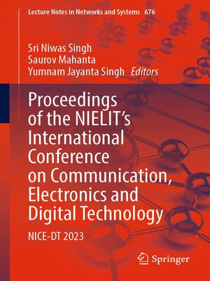 cover image of Proceedings of the NIELIT's International Conference on Communication, Electronics and Digital Technology